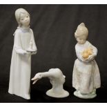 Three various Lladro ceramic figures