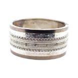 Victorian sterling silver bangle