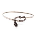 Sterling silver snake armlet