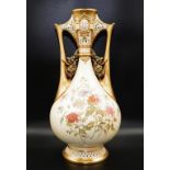 Large Victorian Royal Worcester vase
