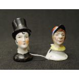 Two vintage half dolls