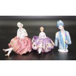 Three various German flapper half dolls