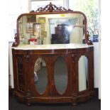 Victorian walnut credenza