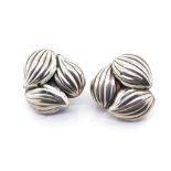 Scandia sterling silver ear clips