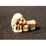 Japanese carved ivory netsuke