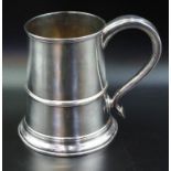 George III Old Sheffield silver plate tankard