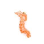 Carved coral "seahorse" pendant