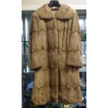 Good squirrel fur full length coat