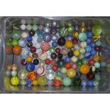 Collection of vintage glass marbles