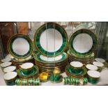 Extensive Christian Dior 'Malachite' dinner set