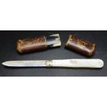 Victorian sterling silver pen knife