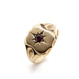 Australian 9ct rose gold signet ring