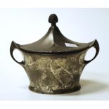 Kayzerzinn lidded pewter bowl