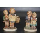 Two Goebel Hummel figure groups