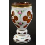 Bavarian coloured glass posy vase