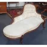 Victorian rococo style chaise longue