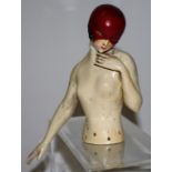 1920s Terre De Retz French hands free half doll