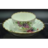 Dr. Wall Worcester handleless cup & saucer