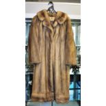 Vintage grey full length mink coat