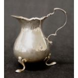 Edward VII sterling silver creamer