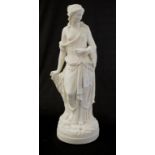 Vintage Parian ceramic standing figure