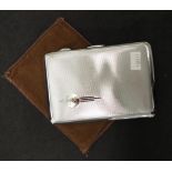 English Chrome cigarette case