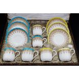 Antique cased Royal Worcester coffee set