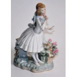 Lladro scent girl figurine