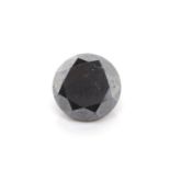 Loose 2.95ct black diamond