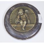 French medallion inscribed "D'Apres N. Blasset"