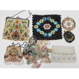 Four vintage ladies beaded purses