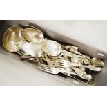 Set Maltese silver cutlery