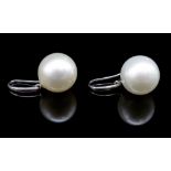 14mm Australian South sea pearl and gold earrings