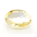 Loose 18ct oval faceted citrine