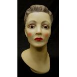 1930s plaster mannequin head