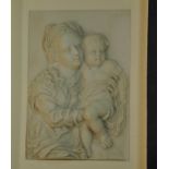 Framed mother & child plaque