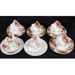 Royal Albert 'Old Country Roses' part tea set