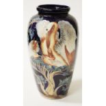 Hand painted Jeanne McDougall ceramic vase