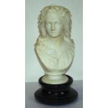 Copeland Spode parian ware Ophelia bust, C:1860