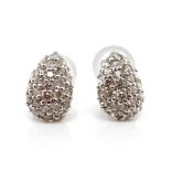 0.50ct Diamond and 18ct white gold stud earrings