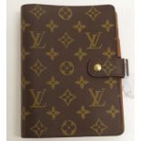 Louis Vuitton monogrammed agenda