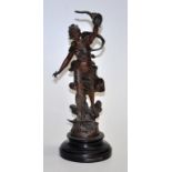 French 'La Fortune' spelter figure