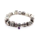 Pandora bracelet with 21 charms