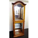 Two tier display cabinet