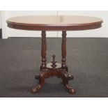 Victorian style mahogany occasional table