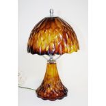 Art Deco Davidson cloud glass table lamp