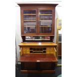 Early 20th century secretaire bookcase