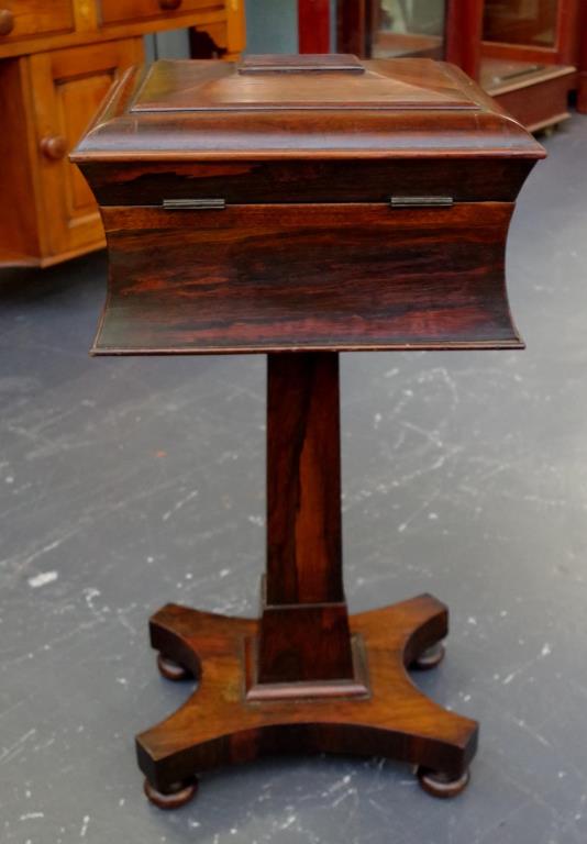 William IV rosewood teapoy - Image 5 of 6