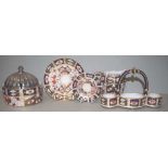 Five pieces of antique & later Imari pattern ware