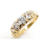 Antique Australian diamond and yellow gold ring